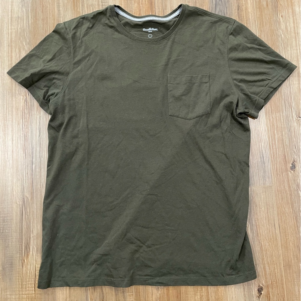 Green Front Pocket T Shirt Goodfellow